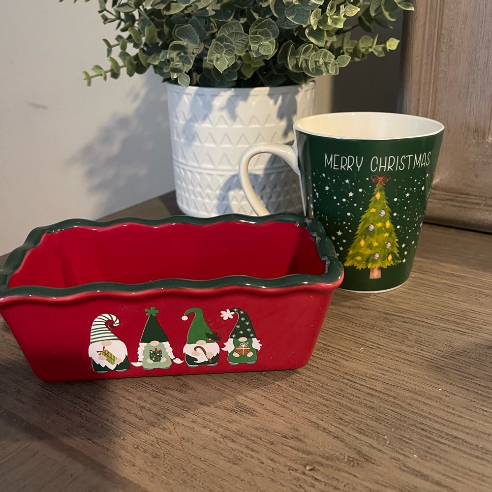 Christmas Baking Dish & Mug